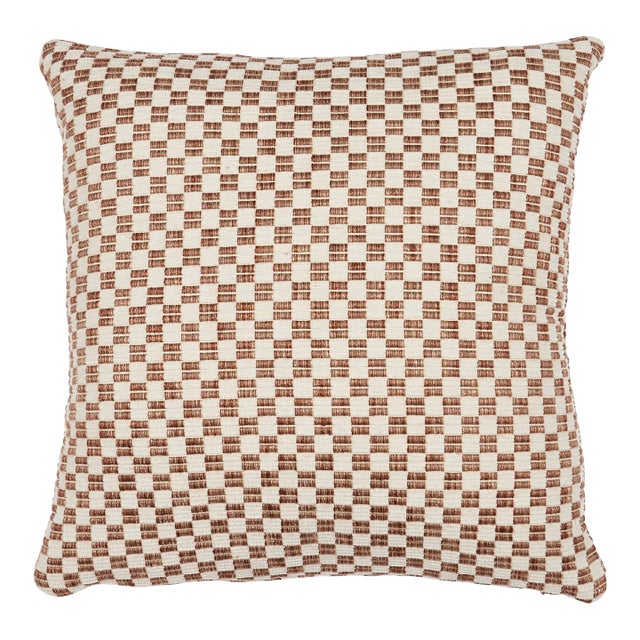 Schumacher Elkhart Pillow 18" in Brown For Sale