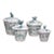 Hand Painted, Signed and Numbered Limited-Edition Italian Pottery Canister Set For Sale