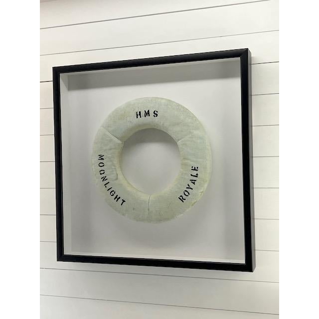 Vintage White Life Ring For Sale - Image 4 of 5