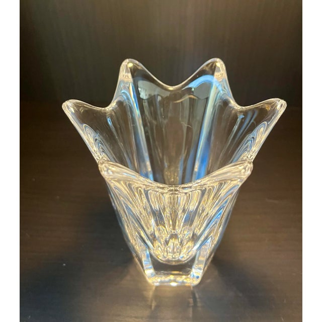 Orrefors Late 20th Century Orrefors Sweden Tulip Lead Crystal Vase For Sale - Image 4 of 12