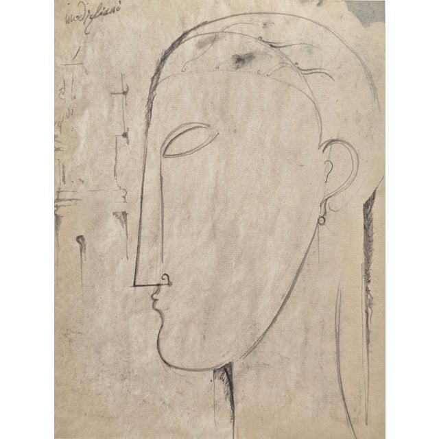 A. Modigliani, Testa di Cariatide, Lithograph For Sale