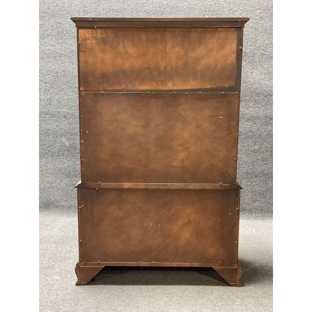 Red Ethan Allen Georgian Court Cherry Gentleman’s Chest For Sale - Image 8 of 9