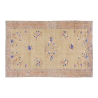 Vintage Turkish Anatolian Hand Knotted Wool Rug, 3'5''x5'4'' For Sale