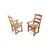 We are offering a beautiful set of two French oak armchairs from the 1950s-60s for sale. The chairs feature hand-woven...