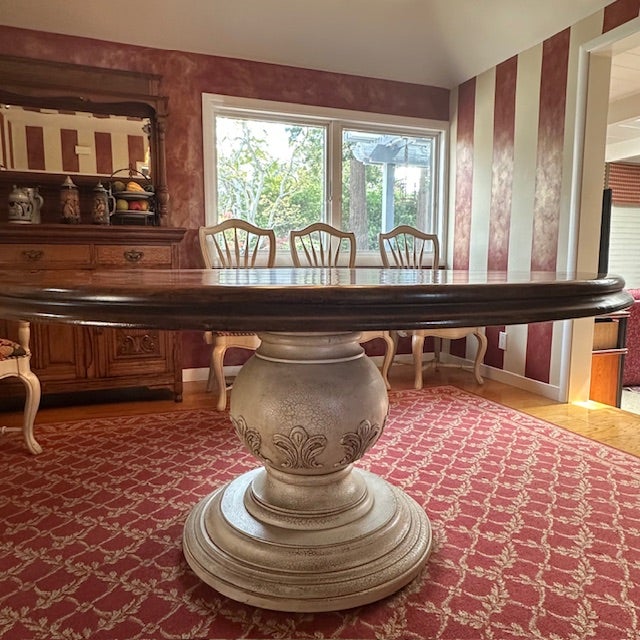 This piece is classified as a Drexel Heritage Vintage piece. Drexel Furniture was known for the use of oak wood, native to...