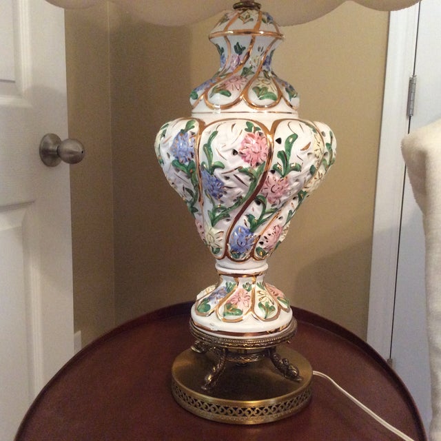 Vintage Capodimonte Italian Lamps A Pair Chairish