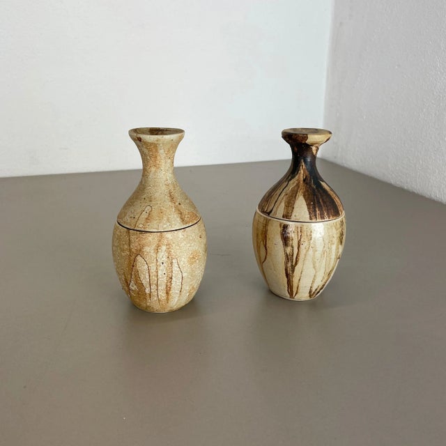 Ceramic stoneware object set of 2 designer and producer: gerhard liebenthron information: gerhard liebenthron, bremen...