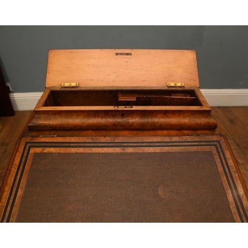 Victorian Walnut Davenport Desk, 1890s For Sale - Image 5 of 13