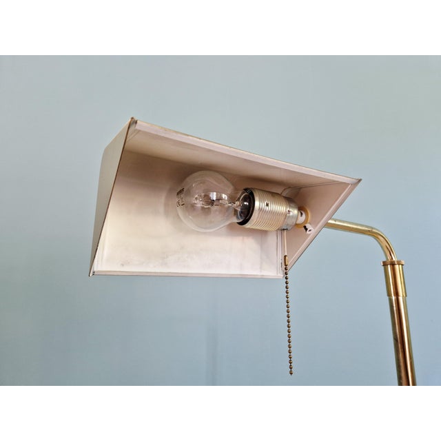 Hollywood Regency Articulated Brass Floor Lamp, 1970s For Sale - Image 12 of 16