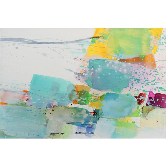 2010s Contemporary Abstract Acrylic on Canvas "Spring" by Greet Helsen For Sale - Image 5 of 5