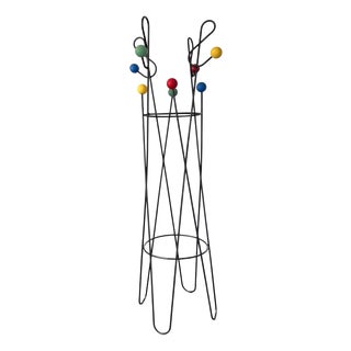 Treble Clef Coat Rack attributed to Roger Feraud, France, 1950s For Sale