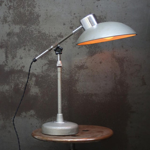 Architect table desk light . Designed by ferdinand solère adjustable in height and angle including plug and switch also...