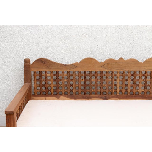 Reclaimed Moroccan Club Daybed Sofa For Sale - Image 4 of 12