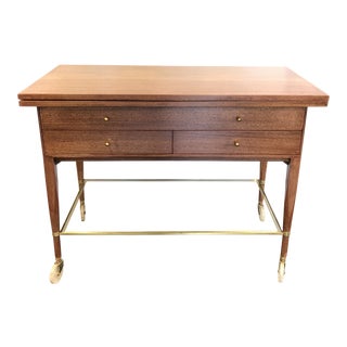 Paul McCobb Flip-Top Extension Bar Cart For Sale