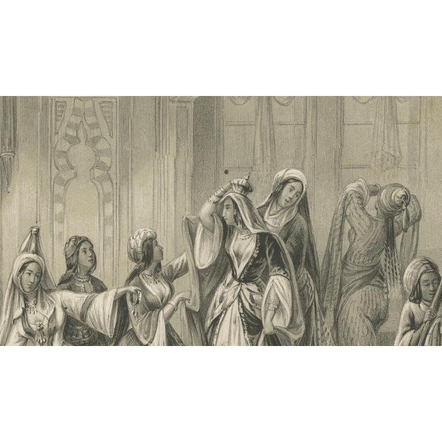 Paper Arabian Engagement Ceremony Interior Scene, 1846, Paper For Sale - Image 7 of 9