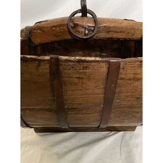 Bauhaus Chinese Rice or Grain Measuring Basket For Sale - Image 3 of 9
