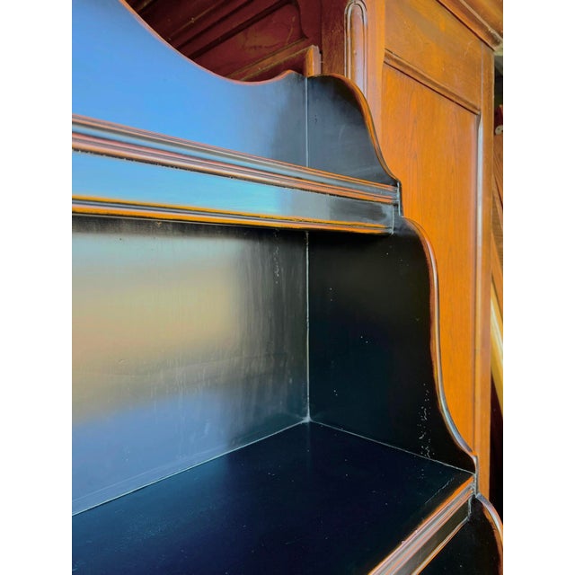 Wood Theodore Alexander Ateliers De La Madeleine Waterfall Bookcase Hutch For Sale - Image 7 of 11