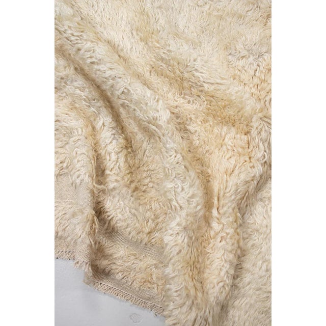 Modern Vintage Zabihi Collection Turkish Mohair Rug For Sale - Image 3 of 9