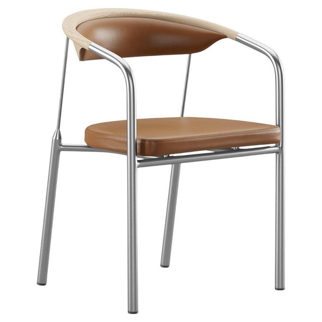 Chairman Chair in Oak with Upholstery in Cognac by Henrik Tengler for One Collection For Sale - Image 16 of 16