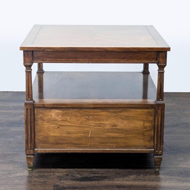 Vintage End Table With Cabinet For Sale In San Francisco - Image 6 of 9