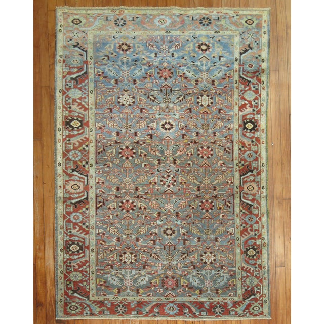 Antique High Decorative Persian Malayer rug from the early 20th century Measures: 4'5'' x 6'6''.