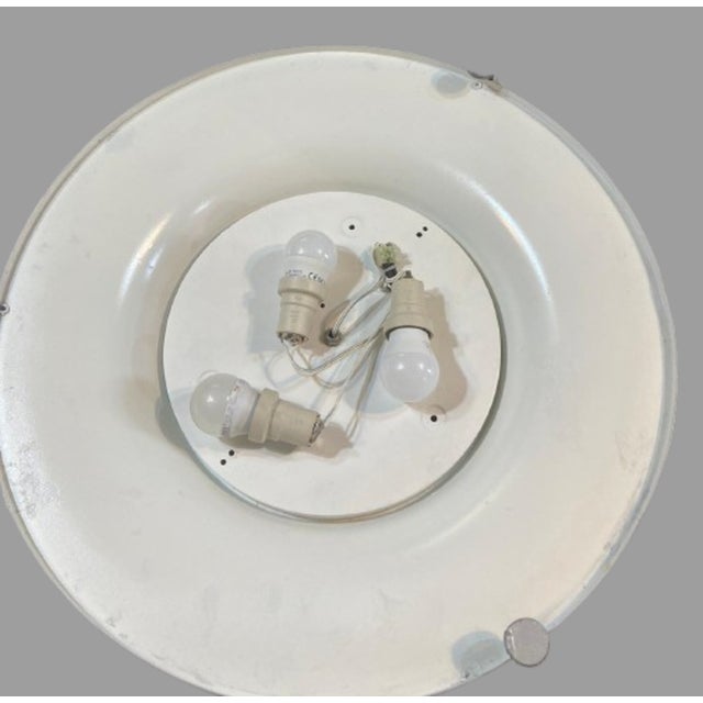 Mid-Century Round Aluminum Wall or Ceiling Lamp, 1970s For Sale - Image 9 of 15