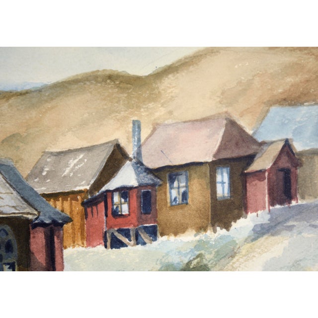 Methodist Church in Old Bodie Ghost Town - California - Watercolor on Paper by Rachel Bentley For Sale - Image 4 of 5