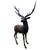 Gold Bronze Twelve-Point Stag Garden Sculpture For Sale - Image 8 of 18