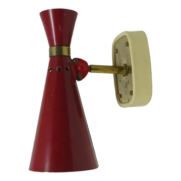 Vintage Bag Wall Lights by Rupert Nikoll, Vienna, 1950s, Set of 2 For Sale