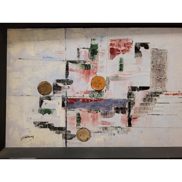 J. C. Cárdenas, Composition, 20th Century, Acrylic on Canvas For Sale - Image 5 of 17