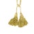 Offered tassel curtain tiebacks. Would be cohesive with a variety of fabrics!
