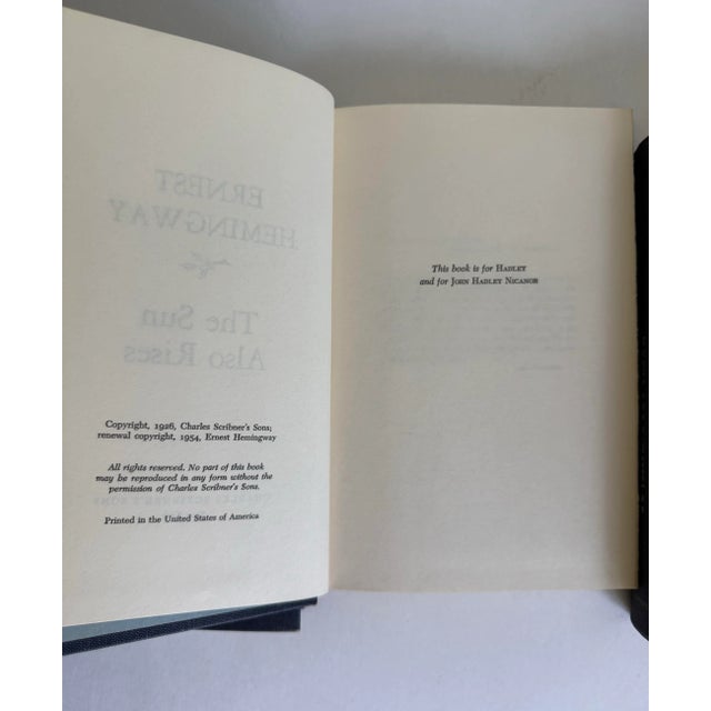 Blue 1950-1960's Set of 3 Ernest Hemingway Hardcover Novels For Sale - Image 8 of 8