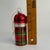 Red Retro Plaid Thermos Glass Christmas Ornament For Sale - Image 8 of 8