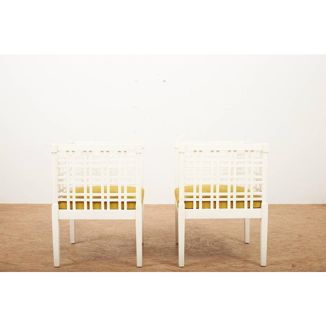 Armchairs in Wooden Frame, Set of 2 For Sale - Image 5 of 13