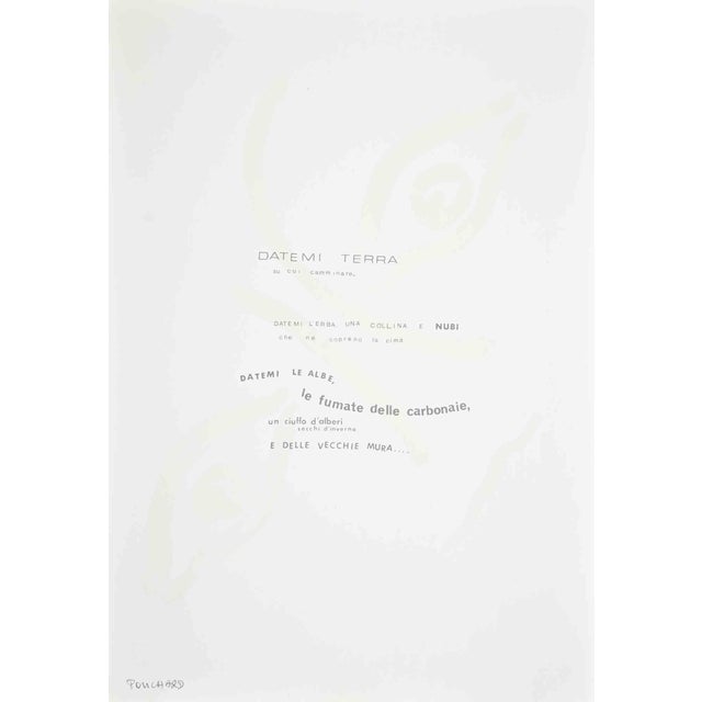 Offset and screen print realized by Pouchard in the 1970s. Hand signed in the lower left in pencil Good condition. This...