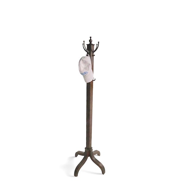 Victorian Early 20th Century Turn of the Century Coat Tree Hat Rack For Sale - Image 3 of 8
