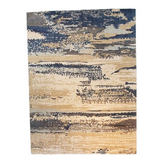 Gorge Hand Knotted Wool Rug, Blue - 9' x 12' For Sale
