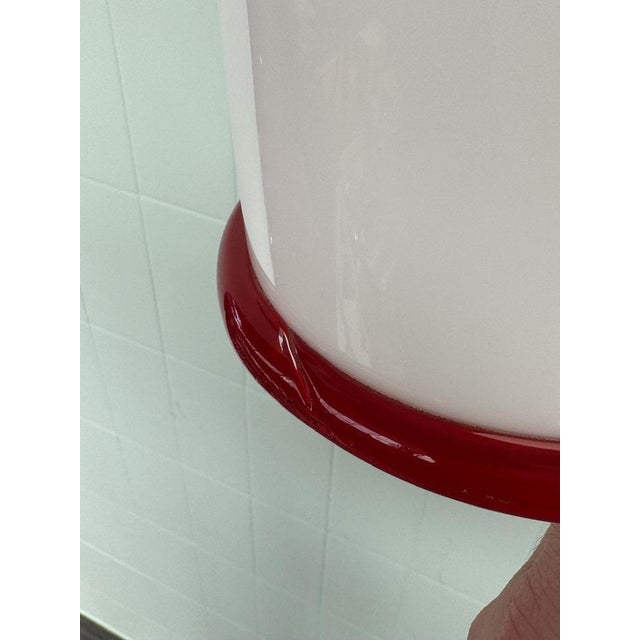 Red Italian Murano Glass Pendant Light, 1960s For Sale - Image 8 of 14