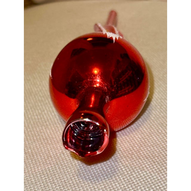 Mid-20th Century Red Mercury Blown Glass Tree Topper For Sale - Image 11 of 11