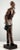 19th Century European Polychrome Carved Wood Figure of a Dickensian Character For Sale - Image 4 of 9