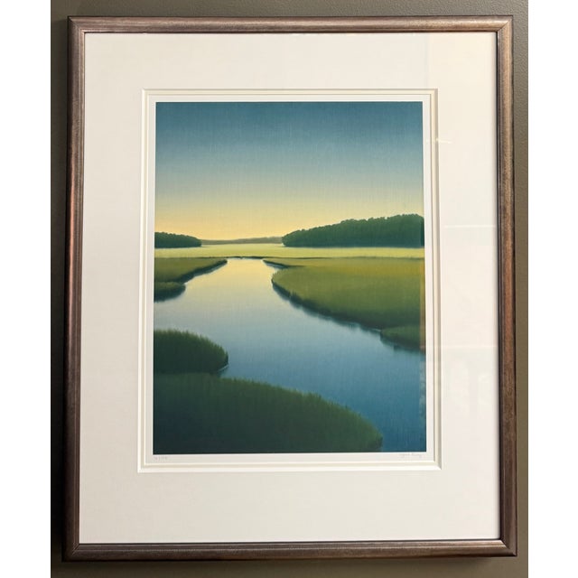 Marsh Landscape Fine Art Original Print by Jacob Cooley Edition 16/125 This serene limited edition print by renowned...