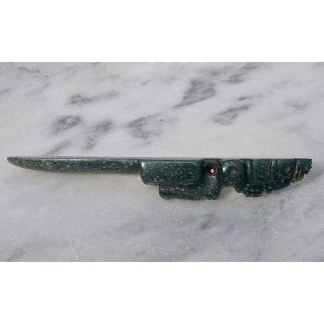 Stone Costa Rica Jade Avian Axe God Celt Pendant Pre Columbian, 500 Ad-1500 Ad For Sale - Image 7 of 9