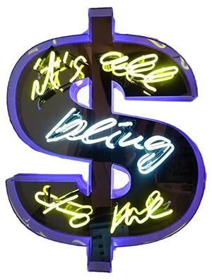 Max Wiedemann, It’s All Bling to Me, 2015, Neon Lamp