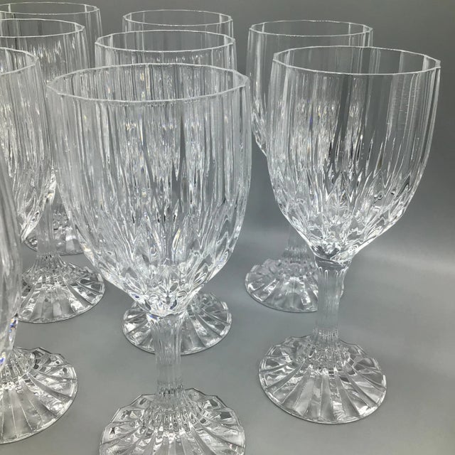 French Fluted Stem Bretagne Water Goblets-Set of 12 For Sale - Image 10 of 12