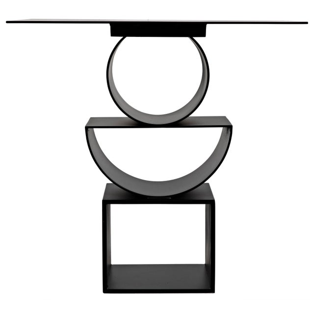 Not Yet Made - Made To Order NOIR Shape Side Table in Black Metal For Sale - Image 5 of 12