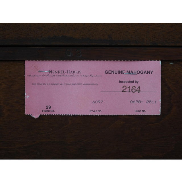 Henkel Harris Mahogany Document Secretary Desk For Sale - Image 18 of 18