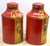 Pair of English Regency Red Tôle & Gilt Chinoiserie Tea Caddies, Nos. 2 & 4 For Sale - Image 13 of 18