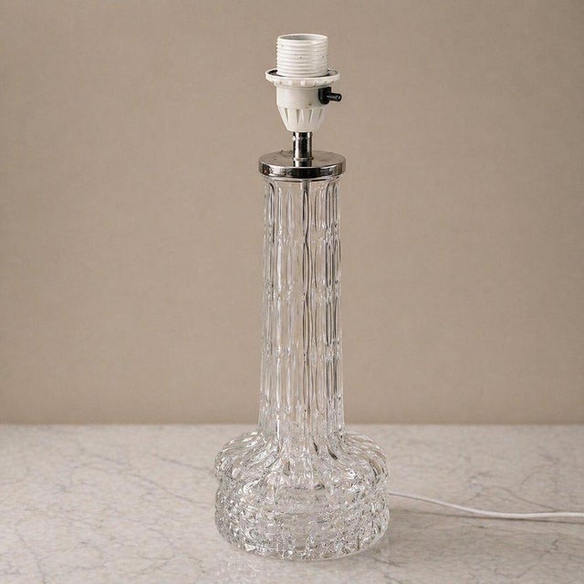 1960s Crystal Table Lamps by Carl Fagerlund for Orrefors, Sweden, 1960s, Set of 2 For Sale - Image 5 of 9