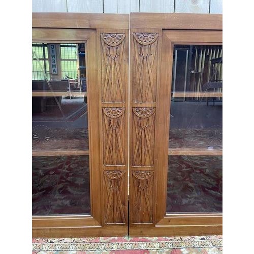 Art Nouveau Hanging Display Cabinets in Ash, Set of 2 For Sale - Image 5 of 8