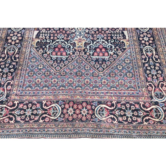 Antique Tehran Rug 4'10'' x 6'11'' For Sale - Image 4 of 11